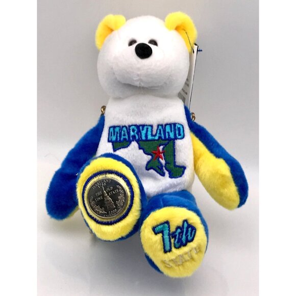 New State Coin Bear Set Limited Treasures First 12 States Colonies Collectible - Picture 8 of 16